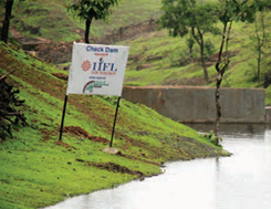 Relief and water conservation through check dam construction in Jawhar